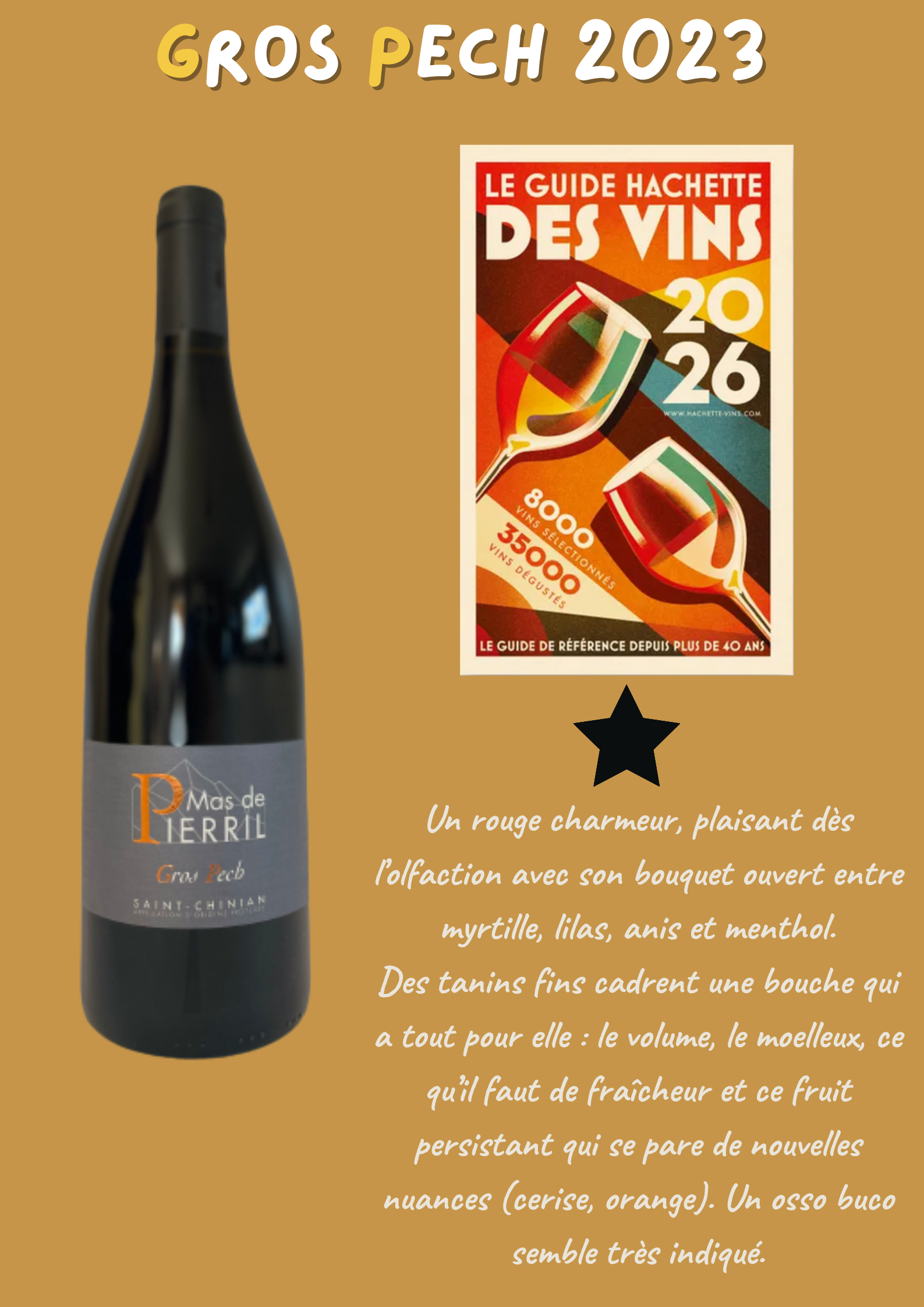 GROS PECH dans le Guide Hachette des Vins 2026